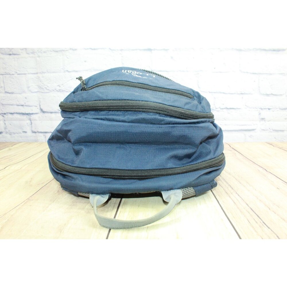 LL Bean Big Kids Comfort Carry Laptop Pack 30L School Backpack Classic Navy - Picture 5 of 10